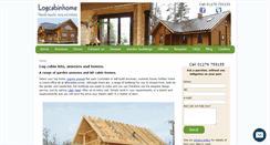 Desktop Screenshot of logcabinhome.co.uk