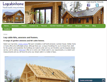 Tablet Screenshot of logcabinhome.co.uk